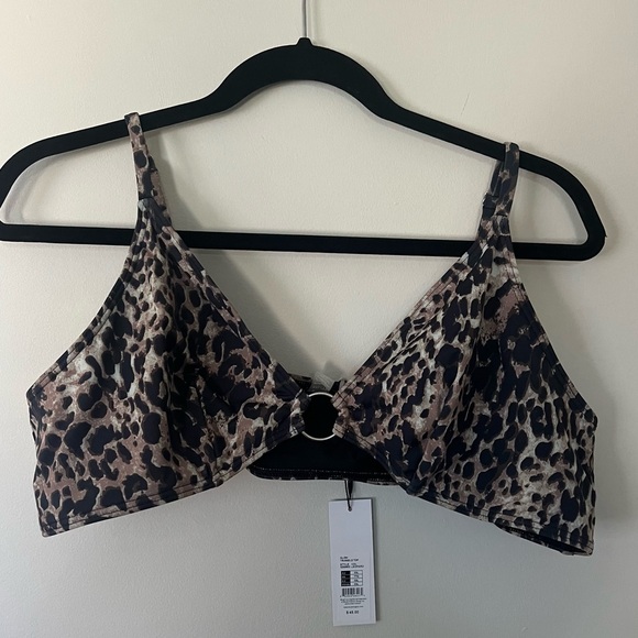 BLUSH LINGERIE. Glow Leopard Print Bikini Top. NWT! - Picture 2 of 5